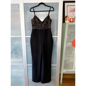 NWT NBD Revolve Klein Lace Jumpsuit in Black
